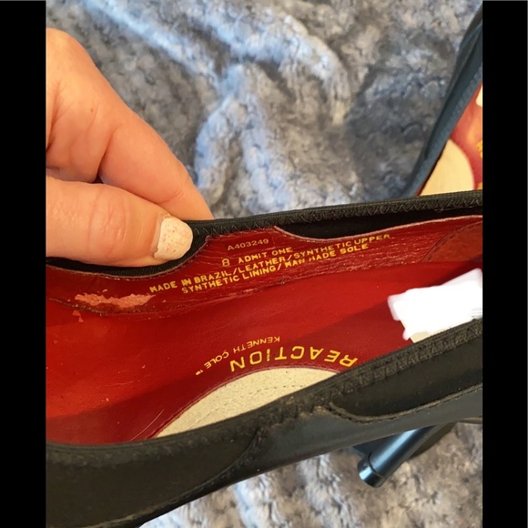 NWT Kenneth Cole Reaction Sz8 Admit One mix media heel - Picture 6 of 8